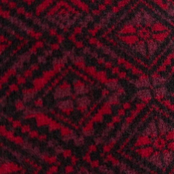 NWT Joseph Abboud Red Fair Isle Wool Blend 1/4 Zip Pullover Sweater 2XL - $80 - Picture 14 of 16
